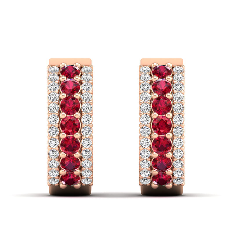 14K Rose Gold - Ruby