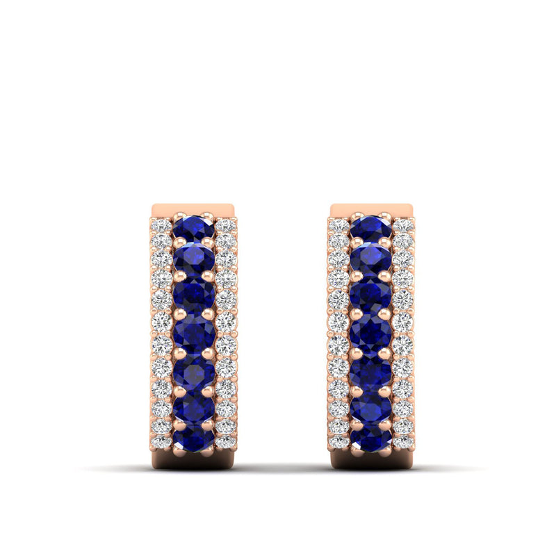 14K Rose Gold - Sapphire