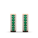 14K Rose Gold - Emerald