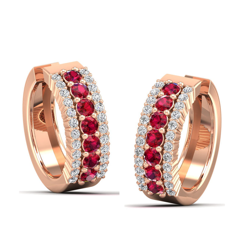 14K Rose Gold - Ruby