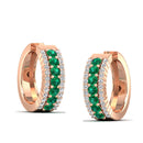 14K Rose Gold - Emerald
