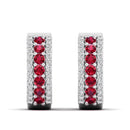 14K White Gold - Ruby