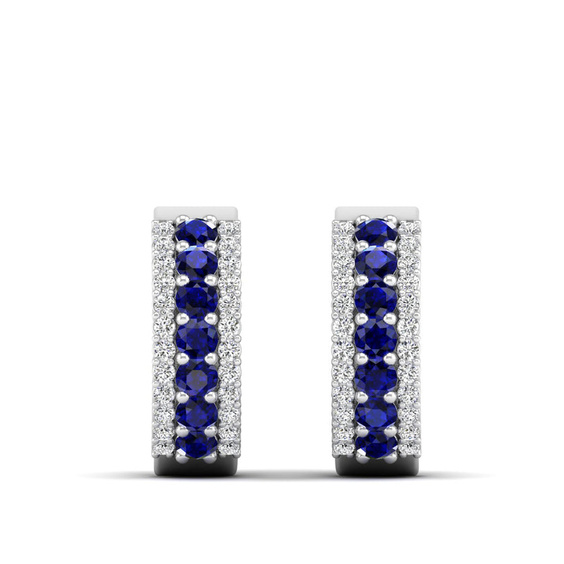 14K White Gold - Sapphire