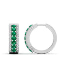 14K White Gold - Emerald