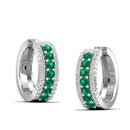 14K White Gold - Emerald