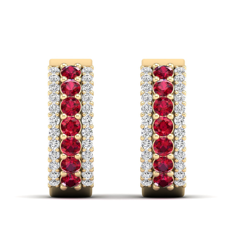 14K Yellow Gold - Ruby
