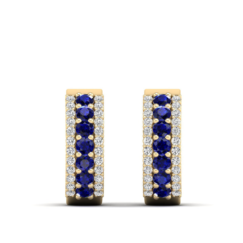 14K Yellow Gold - Sapphire