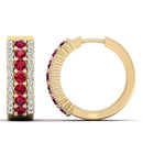14K Yellow Gold - Ruby