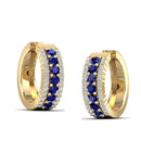 14K Yellow Gold - Sapphire