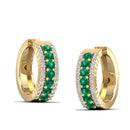 14K Yellow Gold - Emerald