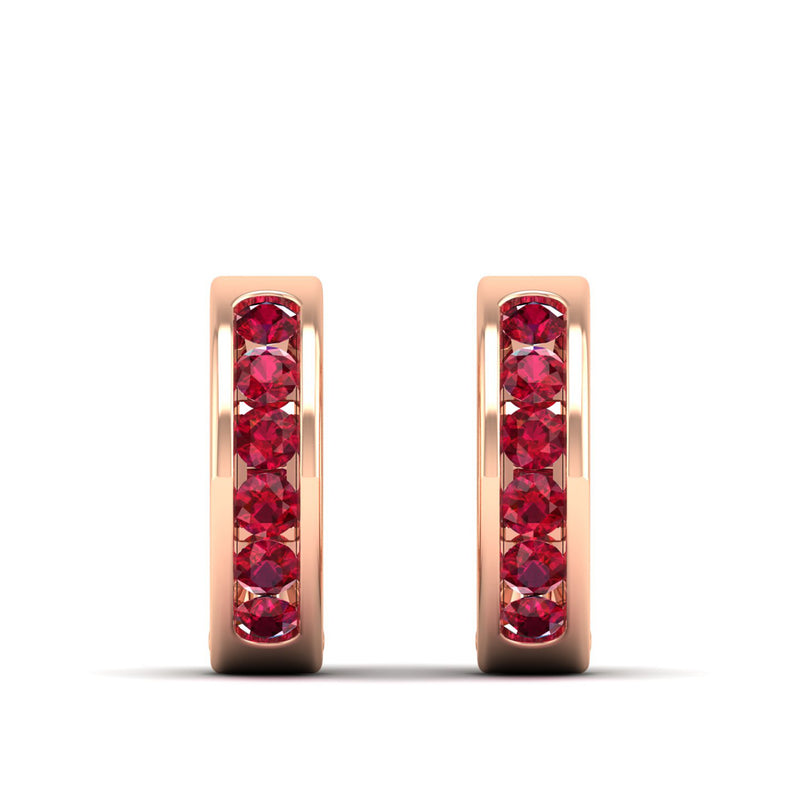 14K Rose Gold - Ruby