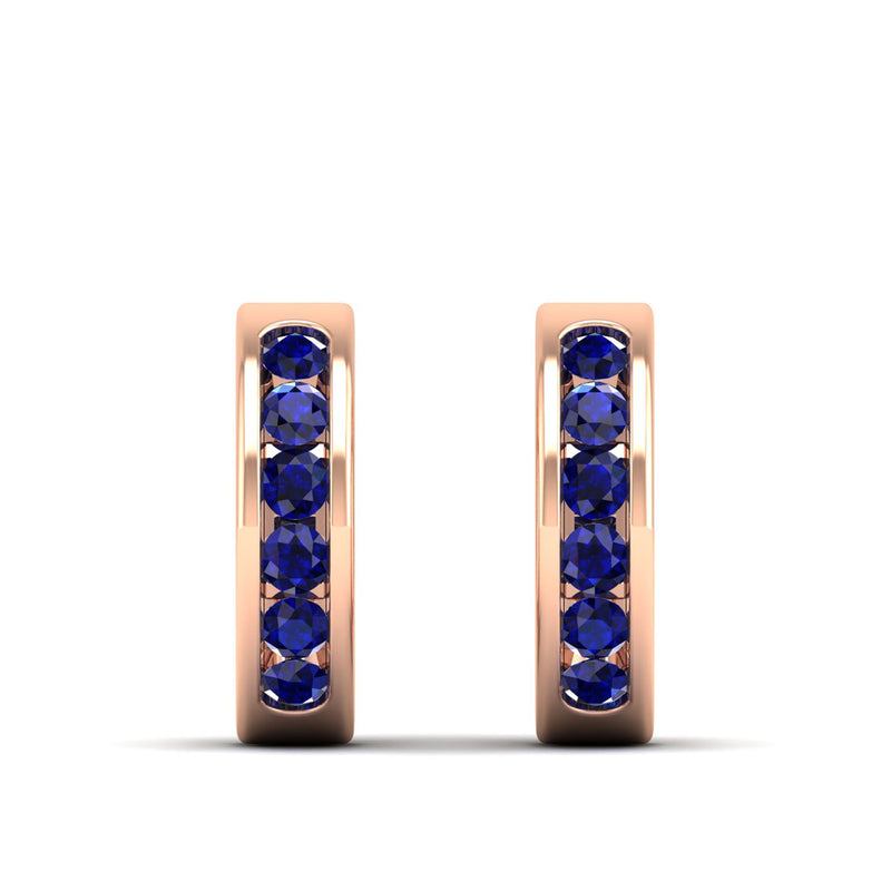 14K Rose Gold - Sapphire