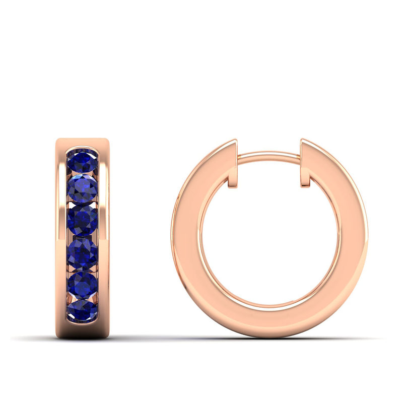 14K Rose Gold - Sapphire