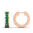 14K Rose Gold - Emerald