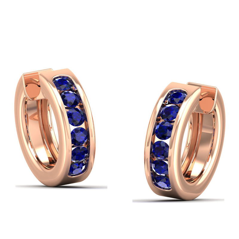 14K Rose Gold - Sapphire