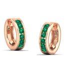 14K Rose Gold - Emerald