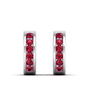14K White Gold - Ruby