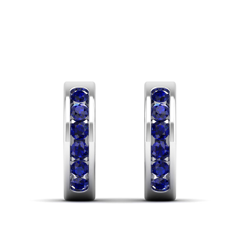 14K White Gold - Sapphire