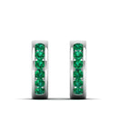 14K White Gold - Emerald