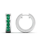 14K White Gold - Emerald