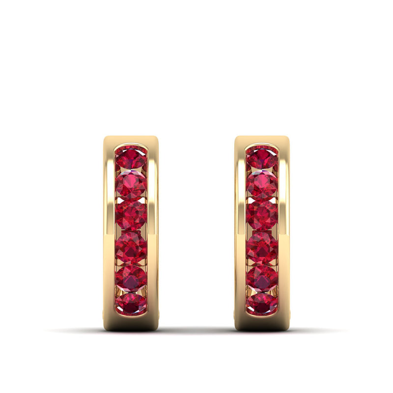 14K Yellow Gold - Ruby