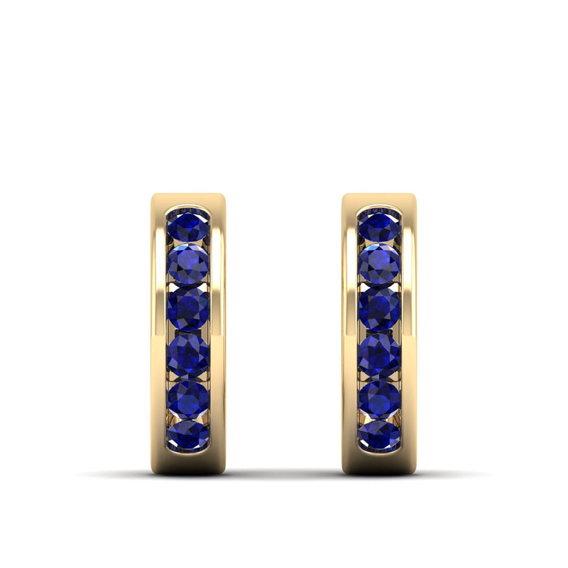 14K Yellow Gold - Sapphire