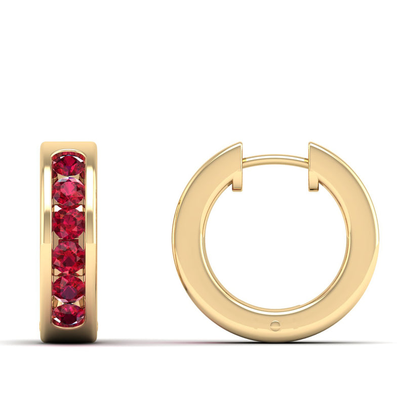 14K Yellow Gold - Ruby