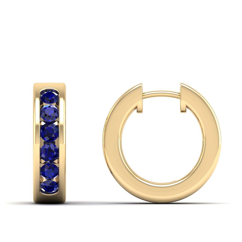 14K Yellow Gold - Sapphire