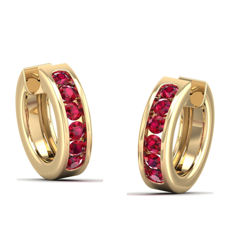 14K Yellow Gold - Ruby