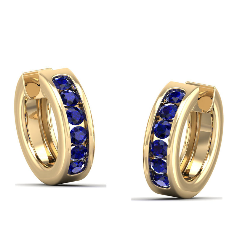 14K Yellow Gold - Sapphire