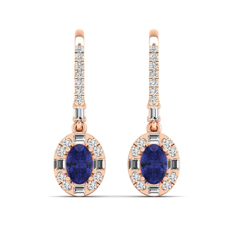 14K Rose Gold - Tanzanite