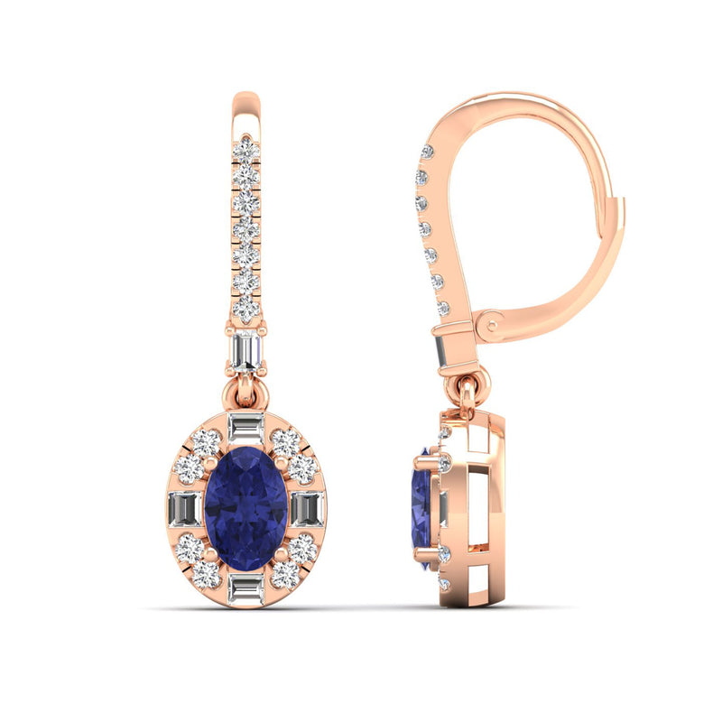 14K Rose Gold - Tanzanite