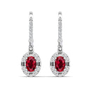 14K White Gold - Ruby