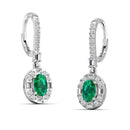 14K White Gold - Emerald
