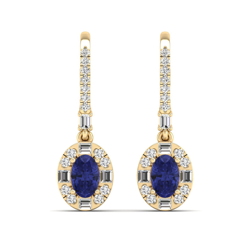 14K Yellow Gold - Tanzanite