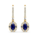 14K Yellow Gold - Sapphire