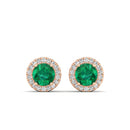 14K Rose Gold - Emerald