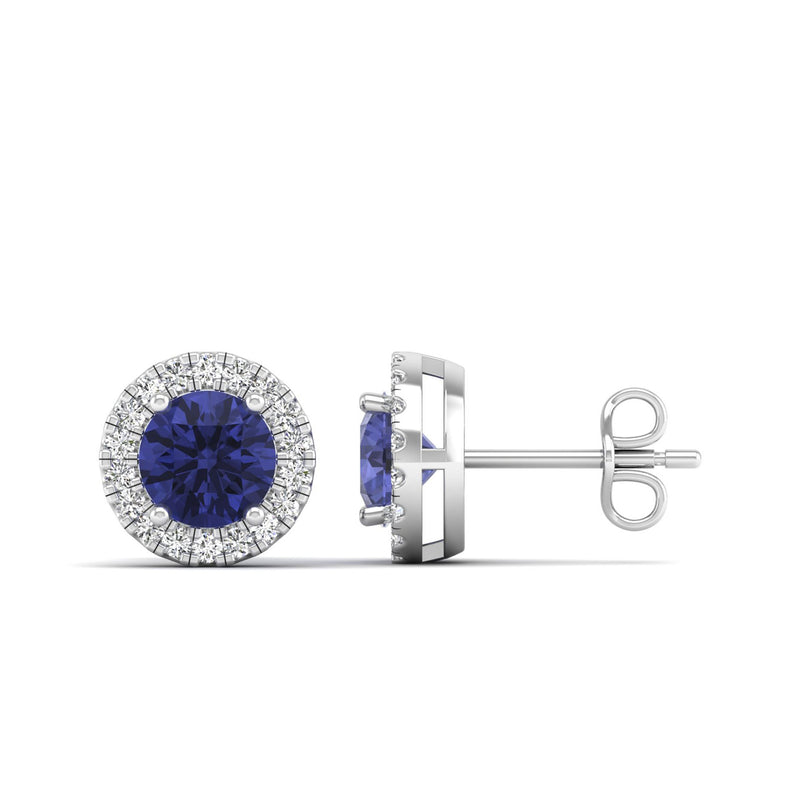 14K White Gold - Tanzanite