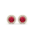 14K Yellow Gold - Ruby