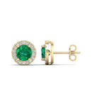 14K Yellow Gold - Emerald