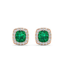 14K Rose Gold - Emerald