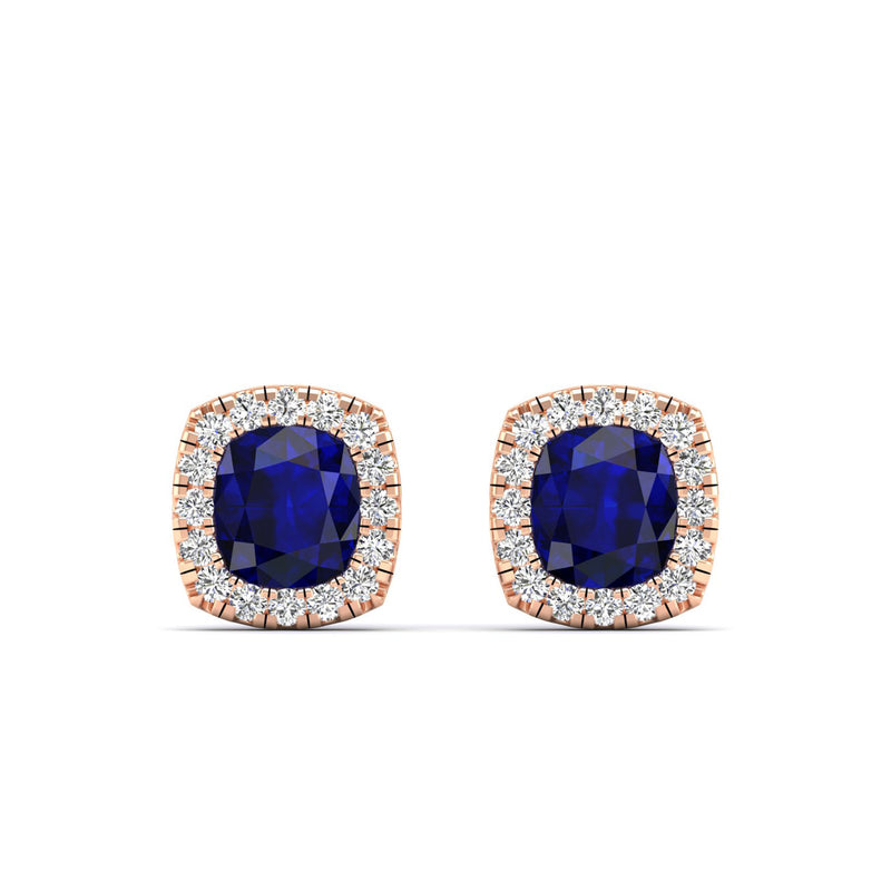 14K Rose Gold - Sapphire