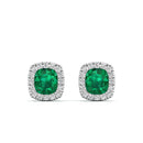 14K White Gold - Emerald