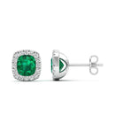 14K White Gold - Emerald
