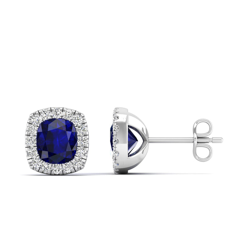 14K White Gold - Sapphire