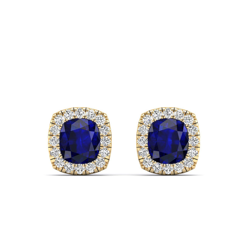 14K Yellow Gold - Sapphire