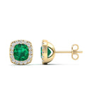 14K Yellow Gold - Emerald