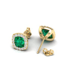 14K Yellow Gold - Emerald