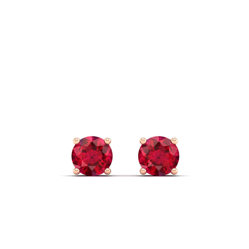 14K Rose Gold - Ruby