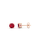 14K Rose Gold - Ruby